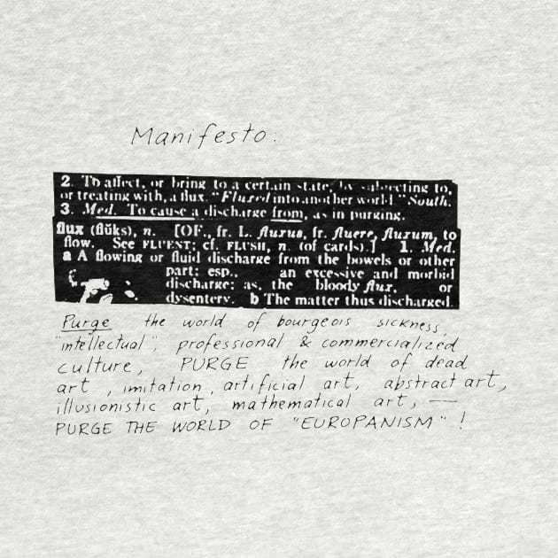 FLUXUS Manifesto by moanlisa